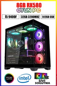 Resim DMC N339 (PUBG,GTA 5) İ5 9400F,32GB RAM,512GB SSD,8GB RX580,Oyuncu Masaüstü Bilgisayarı 