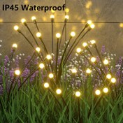 Resim 4 Paket 10 LED Güneş Işıkları, Güncellenmiş Güneş Bahçe Işıkları, Rüzgar Estiğinde Sallanan, Güneş Yıldız Patlaması Sallanan Işıklar Bahçe, Patio, Yol Süslemesi için (Sıcak Beyaz) 