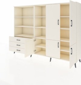 Resim Hyperion Dolap 11 Raflı 3 Çekmeceli 5 Kapaklı 220x44x163 Aytaşı-a Aytaşı-aytaşı 