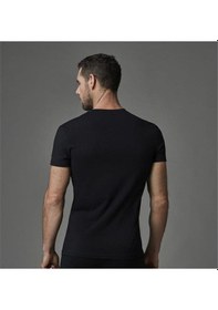 Resim Eros Ers004 Compact O Yaka Erkek T-shirt İkili Paket - Siyah Siyah 