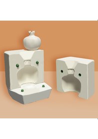 Resim Nar Alçı Kalıbı Sanatsal Seri El Yapımı Nar Figürlü Dekoratif 