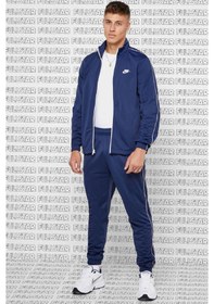Resim Nike Sportswear Classic Track Suit Navy Eşofman Takımı Lacivert Lacıvert Lacivert 