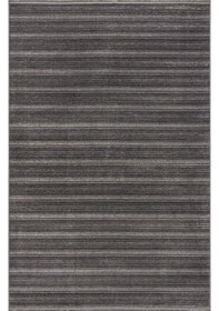 Resim Koza Halı Stripe Antrasit Kilim Kaymaz Taban Salon Oturma Odası Antre Halıs Antrasit 