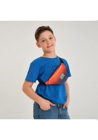 Resim Coral High Erkek Çocuk Günlük Bel Çantası - Siyah Turuncu Gradyan Çok Renkli 