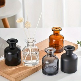 Resim 50Ml Büyük Karın Cam Difüzör Şişesi - Kokusuz, Yeniden Kullanılabilir, Alevsiz, Bir Mum Tutucu ile, Ev Dekoru, Kişisel Bakım Aksesuarları, Esans Boş Vazolar, Parfümler, Koku Yağları vb. için Mükemmel (1 adet) 