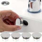 Resim 2 adet, Mutfak Banyo için Çift Halkalı Lavabo Delik Taşma Kapağı, Lavabo Süzgeci Banyo Tahliye Kapağı, Yuvarlak Lavabo Yıkama Delik Taşma Halkası Tıkaç 