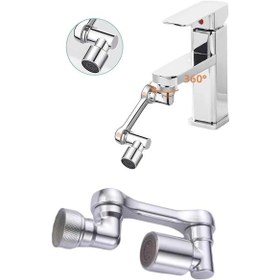 Resim Bfs Dönebilen Musluk Başlığı Akrobat Mutfak Banyo Musluk Ucu Başlığı Oynar Başlıklı Çok Renkli 