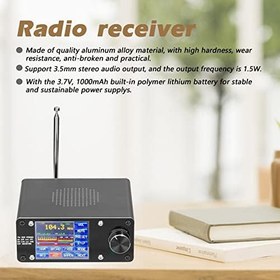 Resim Radio Receiver, ATS-100 SI4732/SI4735 Tam Dalga Bantlı Radyo Alıcısı FM LW (MW ; SW) SSB (LSB ; USB) 2.4 inç Dokunmatik Ekran ile Yayın Aramayı Destekler 