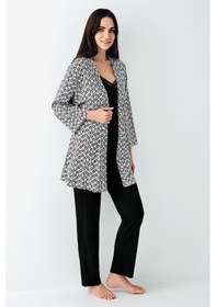 Resim Pierre Cardin Kadın Siyah Sabahlık 5274-48560 Siyah 