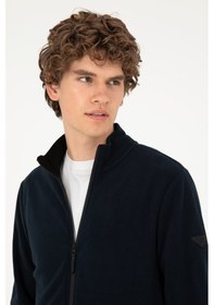 Resim U.S. Polo Assn. Erkek Lacivert Basic Polar Hırka 50298066-VR033 
