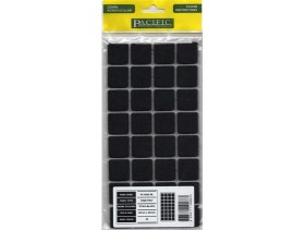 Resim Nil Avm Pacific 6025 Bl Yapışkanlı Keçe 25 mm x 25 mm Siyah 