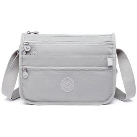 Resim Smart Bags 1128 Krınkle Kumaş Postacı Çantası (Açık Gri) Açık Gri 