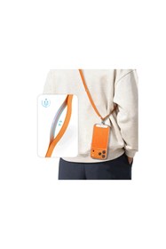Resim KeepHone iPhone Tüm Serilerle Uyumlu Çapraz Ayarlanabilir Yüksek Kaliteli Şık Manyetik Strap Telefon Askısı 