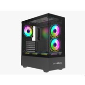 Resim Strong Melkor Siyah 6x 120MM Argb Atx Gaming Bilgisayar Kasası Powersız 