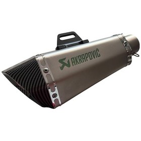 Resim Akrapovic Tri Oval Egzoz Gümüş 