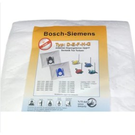 Resim Bosch Moveon Mavi Bgl35mon6 600w Elektrikli Süpürge Toz Torbası Bez 20 Adet 