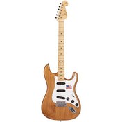 Resim SX Stratocaster Natural Elektro Gitar 