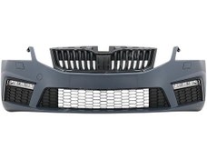 Resim Skoda Octavia 3 2013-2017 Ön Tampon Sensörsüz Far Yıkamasız Panjursuz Astarlı 