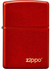 Resim Zippo 49475 Metallic Red Lasered Çakmak 