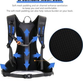 Resim Moveevo Su Geçirmez Nefes Alabilir Bisiklet Sırt Çantası - Koşu Ve Kamp İçin Kırmızı 