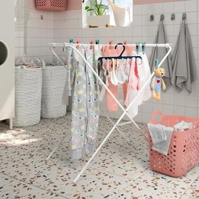 Resim Çamaşır kurutma askılığı, beyaz, 79x40x82 cm 