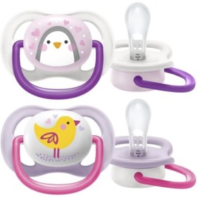 Resim Philips Avent Ultra Air Animals 2li Emzik 0-6 Ay - Kız 