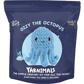 Resim Bakgelal Amigurumi Ahtapot Yapım Kiti Başlangıç Seviyesi Tığ Örgü Seti Dıy Crochet Kit 