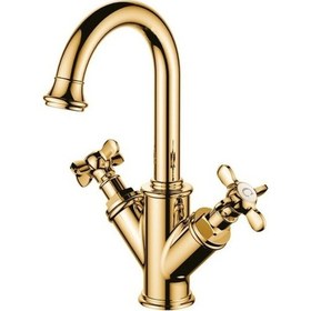 Resim Kale Victorian Lavabo Bataryası Altın 