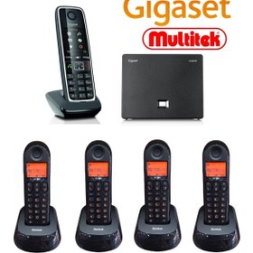 Resim Multitek Gigaset C530 5 Dahili Telsiz Kablosuz Telefon Santrali 