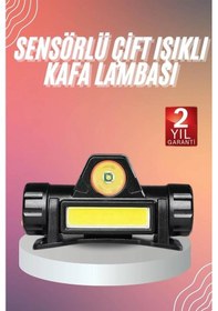 Resim Kafa Lambası Çalışma Işığı Kafa Feneri Şarjlı Mıknatıslı Fenerli Diğer 