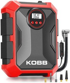 Resim KOBB KB200 12Volt 150 PSI Ayarlanabilir Dijital Basınç Göstergeli Hava Lastik Şişirme Pompası 