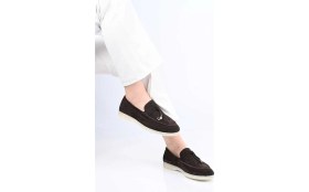 Resim Bestello Bağcıksız Püskül Detaylı Kauçuk Taban Hakiki Deri Loafer 343-166-034 Kadın Ayakkabı 