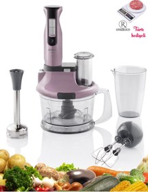 Resim Arzum Blender & Mutfak Robotu- 3 YIL GARANTİ Hestia Çırpma & Doğrama Pembe-Onerous Tartı Hediyeli 