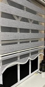 Resim StorBurada Zebra Stor Perde Gri Etek Dilimli STB-400-V04 Gri 50 x 200 