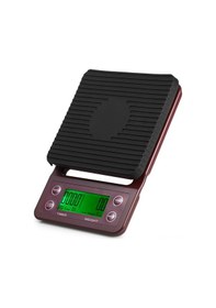 Resim Geeroyoo Siyah Veya Koyu Bordo Renk Seçenekli, 5 Kg Kapasiteli, Lcd Ekranlı Mutfak Terazisi Bordo 