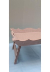 Resim Hobi Dekoratif Tepsi Ayaklı Şımarık Model Ham Ahşap Mdf El Yapımı 