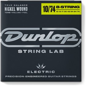 Resim Jim Dunlop DEN1074 Nickel 8 Telli Elektro Gitar Teli (10-74) 
