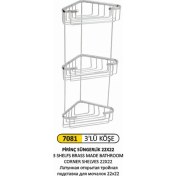 Resim Arı Metal Süngerlik Üçlü Açık 22X22 Pirinç 