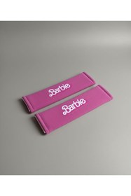 Resim sahmeran oto aksesuar 2'li Oto Koltuğu Emniyet Kemeri Pedi Araç Seyahat Kemer pedi ikonik pembe barbie 