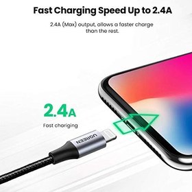 Resim Ugreen, MFi Lisanslı USB-A & Lightning Örgülü Data ve Şarj Kablosu, 1.5 Metre, Beyaz 