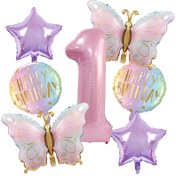Resim Mutlu Yıllar Pembe Kelebek Balon Seti, Parti Süslemeleri, Cadılar Bayramı Dekorasyonu, Noel Süsleri, Hayvan Temalı Doğum Günü Dekoru, Etkinlik Stili, Tatil Malzemeleri, Dayanıklı Folyo Balon Paketi, Kutlama Dekorasyonu, Ev Dekorasyonları 