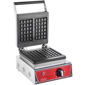 Resim karacasan Endüstriyel Elektrikli Döküm Kare Waffle Makinesi 2 Li 