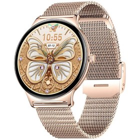 Resim Haino Teko Watch Ultra 5 Amoled Ekran Super Slim Tasarım Waterproof 3 Kordonlu Akıllı Saat Gold Rose 
