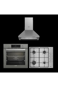 Resim Arçelik Yeni Inox Ankastre Set 