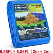 Resim Sunshine022 Dayanıklı 2x2m Ağır Hizmet Branda Yırtılmaz Uv Korumalı Mavi Turuncu 