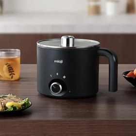 Resim Esmo Home Mioji Mio EP35 600W 1.8l Çok Fonksiyonlu Elektrikli Pişirici Siyah 