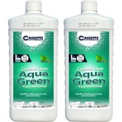 Resim Cassette Karavan Tekne Tuvalet Kimyasalı Aqua Green Concentrated Portatif ve Kasetli Tuvalet Atık Parçalayıcı Koku Giderici 2'li Avantajlı Paket 