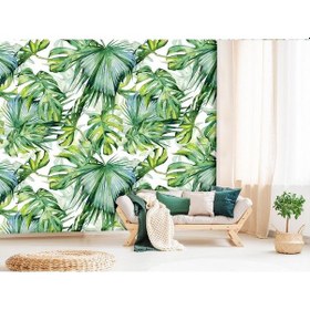 Resim Tropikal Yapraklar Duvar Kağıdı (361177405) 
