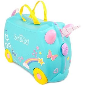 Resim Trunki Una Unicorn Binilen ve Sürülen Çocuk Valizi TR000287 