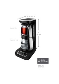 Resim Karaca Çaysever Robotea Pro Connect 4 In 1 Konuşan Otomatik Cam Çay ve Filtre Kahve Demleme Makinesi 